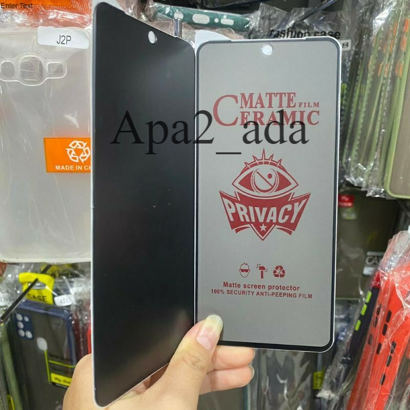 ANTI SPY TEMPERED GLASS TG CERAMIC MATTE ANTI PECAH ANTI MINYAK FOR VIVO Y11 Y12 Y15 Y17