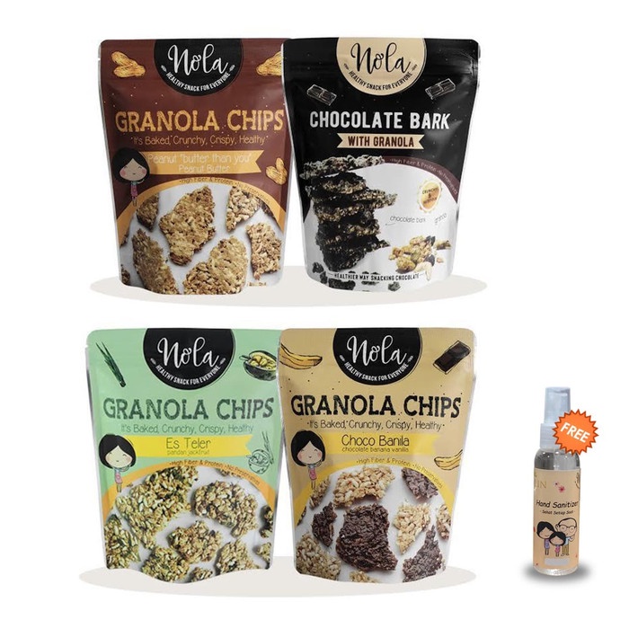 

Jual Nola Granola Chips Paket 4 Varian Rasa