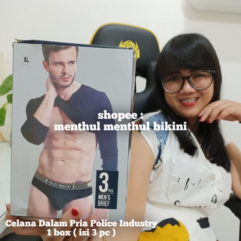 Celana Dalam Pria Merk Police Industry PL 03-107 Harga 1 Box ( isi 3 ) Sempak