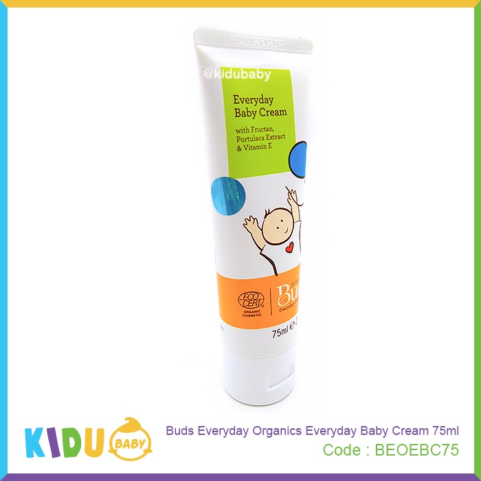 Buds Organics Everyday Baby Cream 75ml Kidu Baby