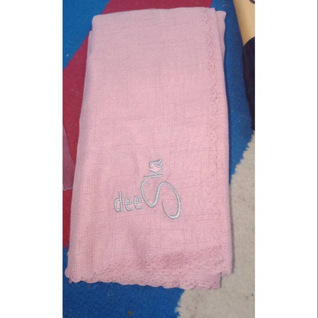 deeska scarves ori plain dusty pink
