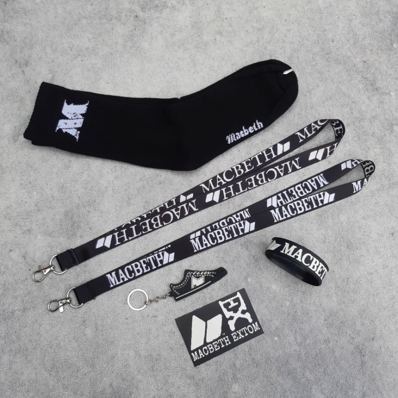 Macbeth Sock Official Lanyard Keychan Dan Gelang