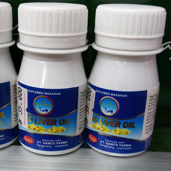 COD LIVER OIL MINYAK IKAN CAP PAUS ISI 100's