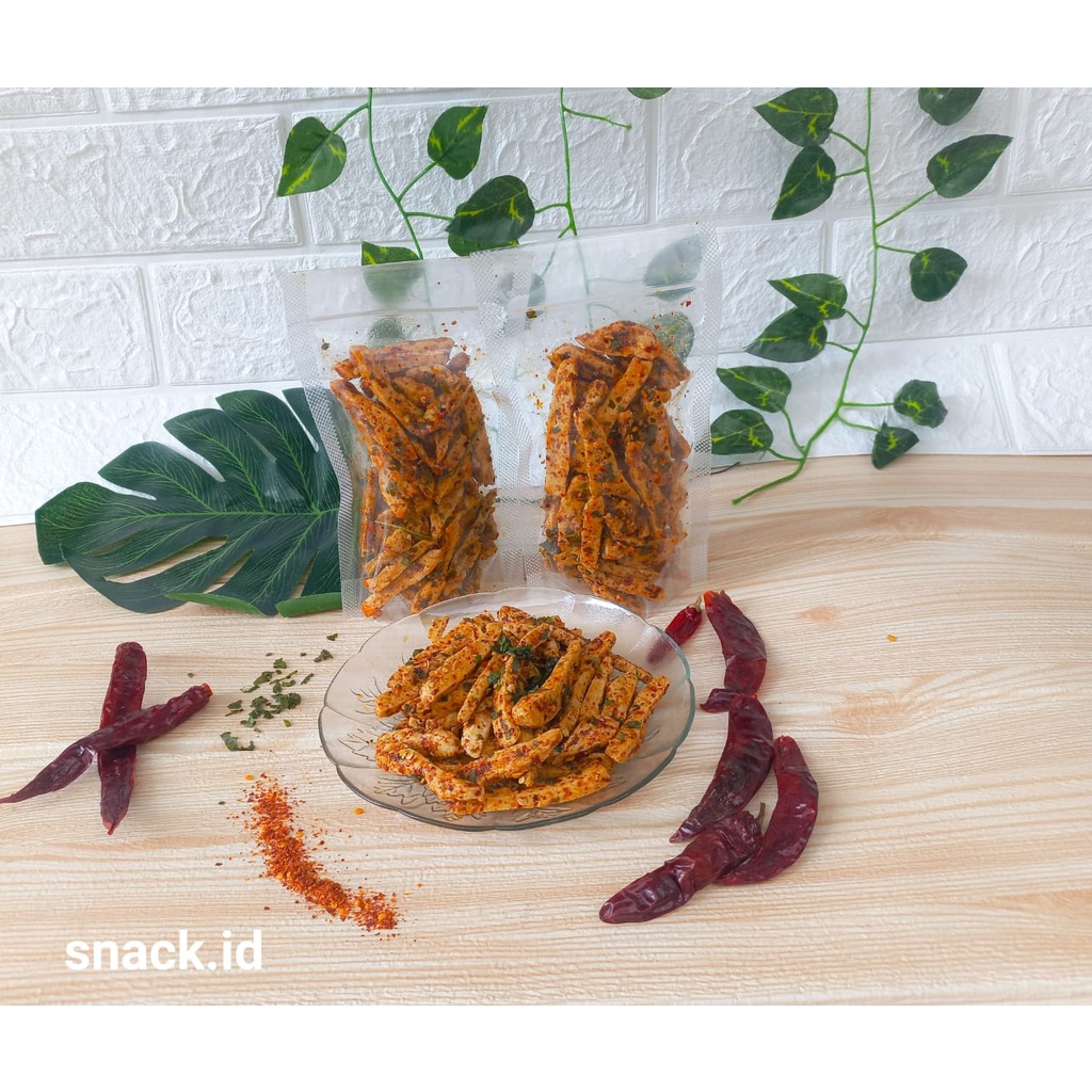 

Basreng cikruh daun jeruk pedas nampol 300gr