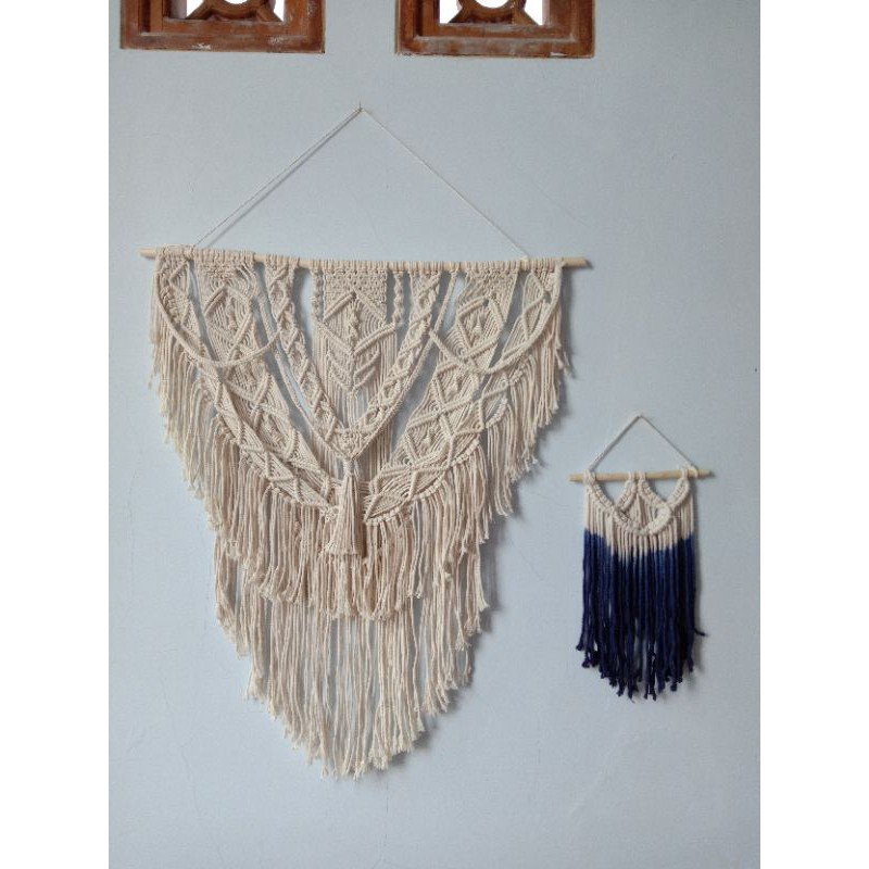 READY STOK) macrame hiasan dinding / macrame wall hanging/ Dekorasi rumah