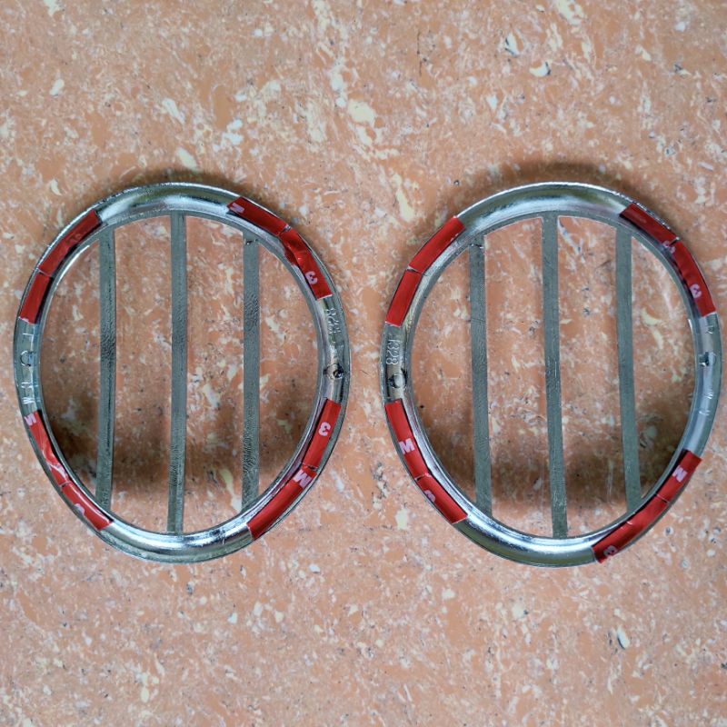 COVER Ring foglamp bumper depan toyota AVANZA /  xenia 2004 2006 2005 2007 chrome crome