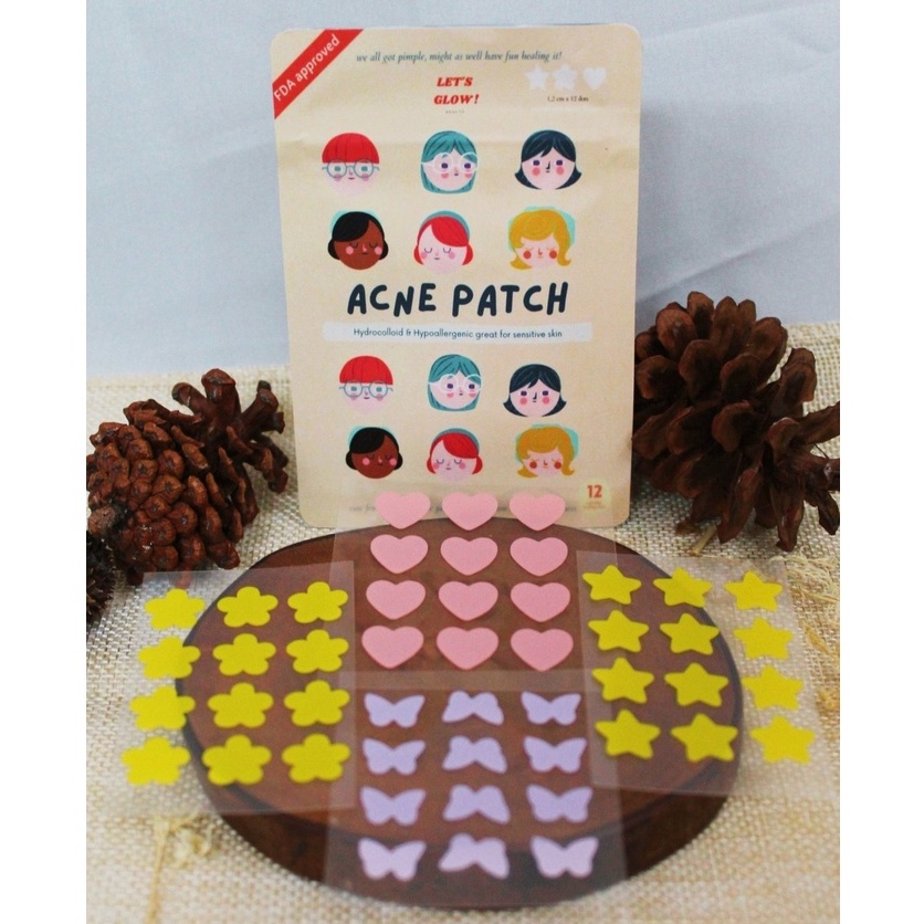 HYDROCOLLOID ACNE PIMPLE PATCH COLORFUL MURAH