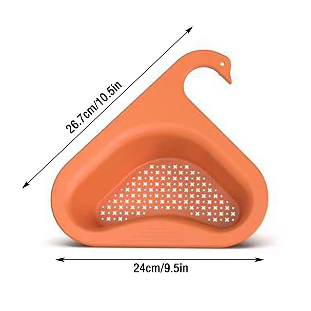 Saringan Sudut Wastafel Penyaring Sisa Makanan Wastafel Model Angsa Rak Sudut Wastafel [PADMA]