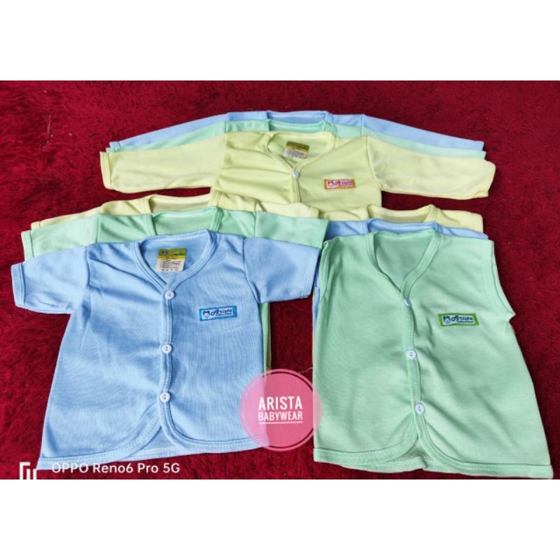 ARISTA BABY -(3pcs) Baju bayi Bis Polos Bordil