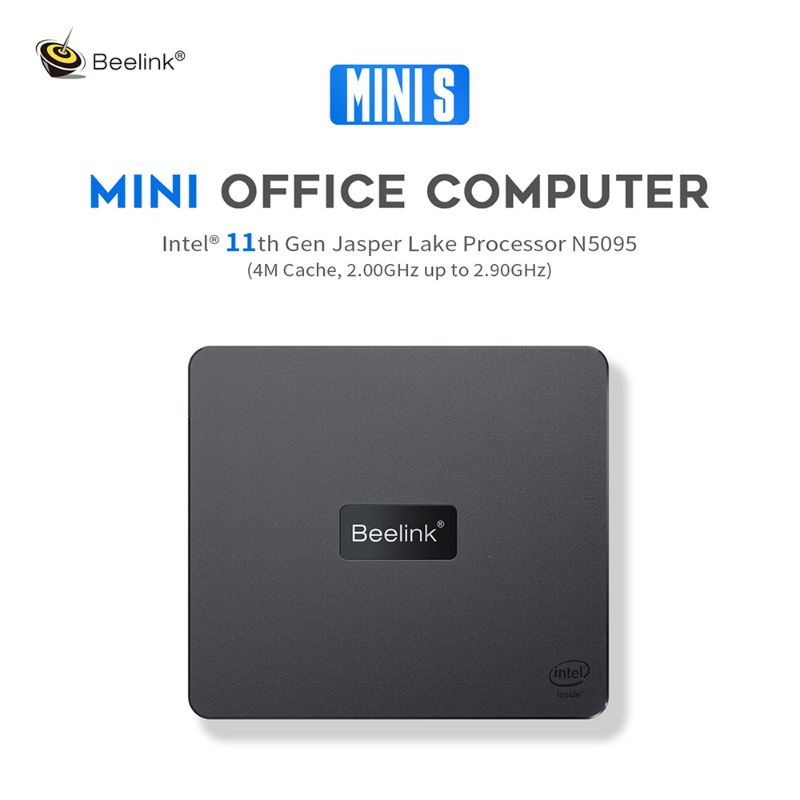 Beelink MINI S 8/128GB SSD Intel Jasperlake N5095 HDMI WiFi 4K Windows 11 Pro