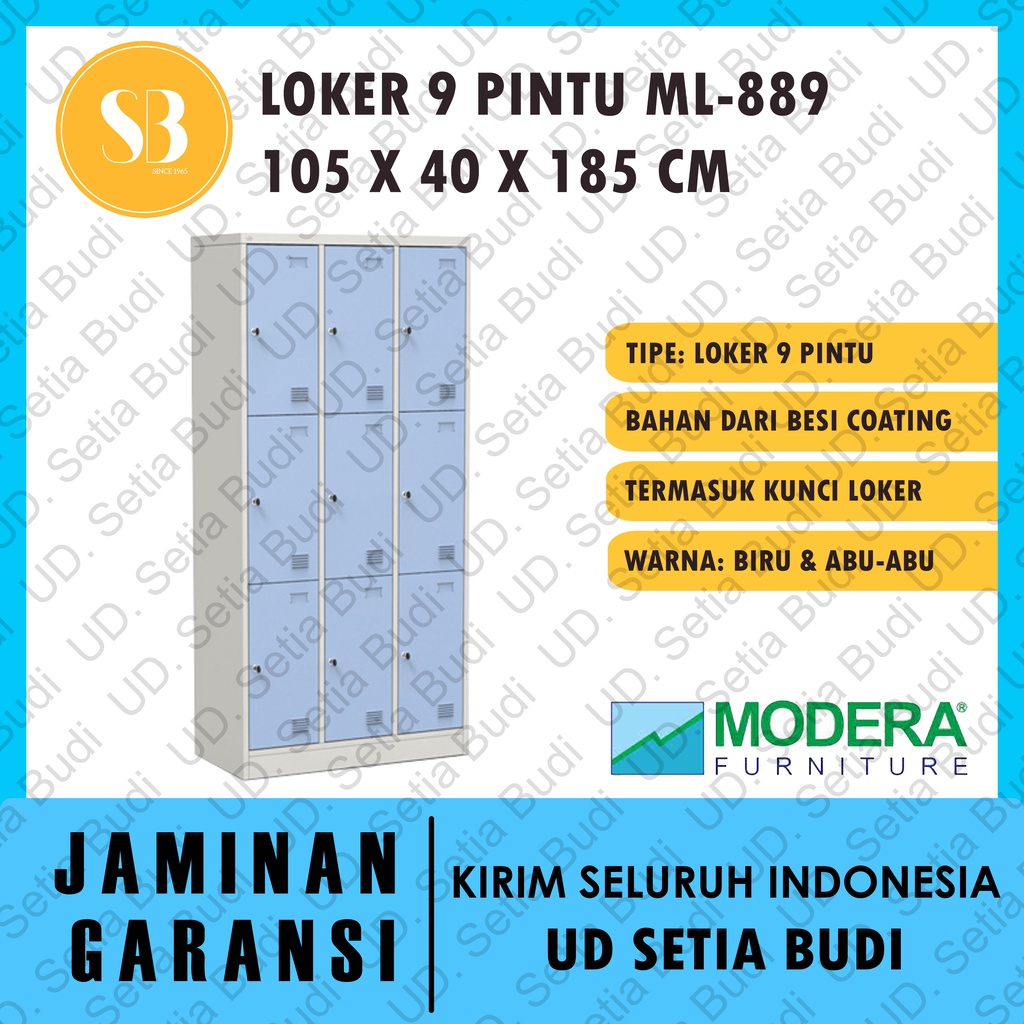 9 Pintu Loker ML 889 (CC-C9T) Modera MX-Class