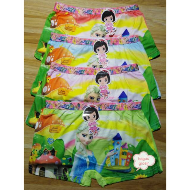 Cd boxer anak cewek frozen murah