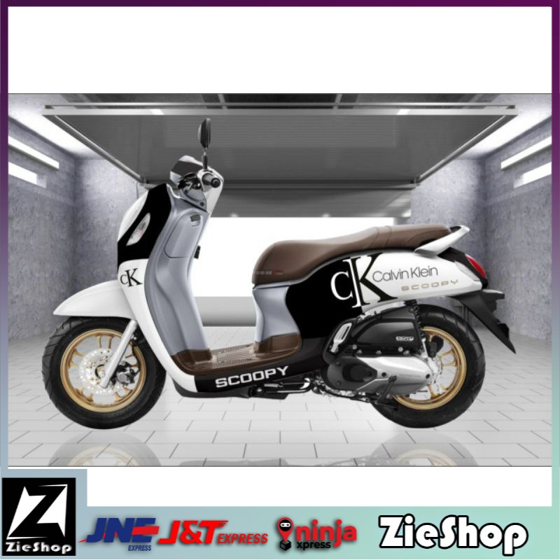 Decal scoopy 2021 full body Sticker motor scoopy variasi Striping scoopy full motif Stiker decal