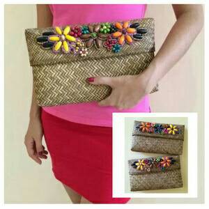 Dompet Anyaman Bali Clutch Anyam Bali