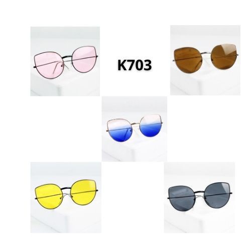 Kacamata Hitam Wanita Cewe Model Retro Cat Eye Horn Gaya Kuping Kucing Sunglasses Women UV400 Protection Anti Silau Sinar Matahari Polar Antiradiasi KCH24