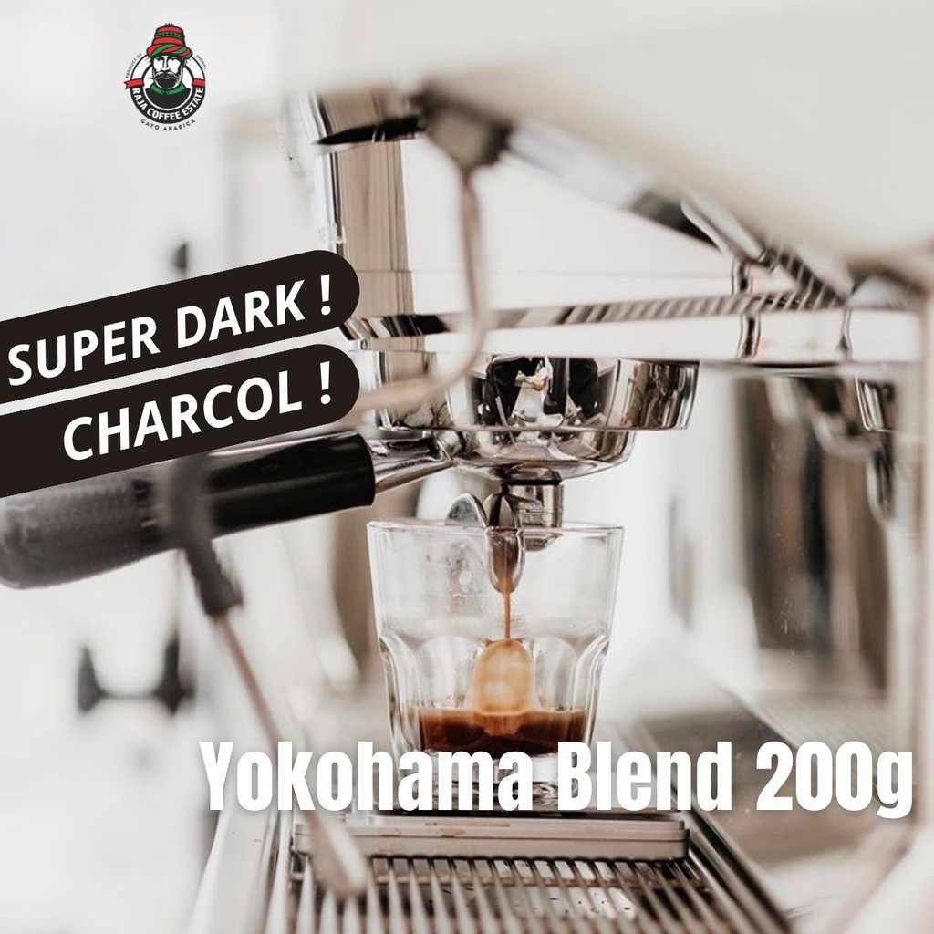 

RAJA COFFEE ESTATE YOKOHAMA BLEND 200G KOPI BIJI BUBUK ARABIKA ACEH GAYO JAMIN FRESH ROAST