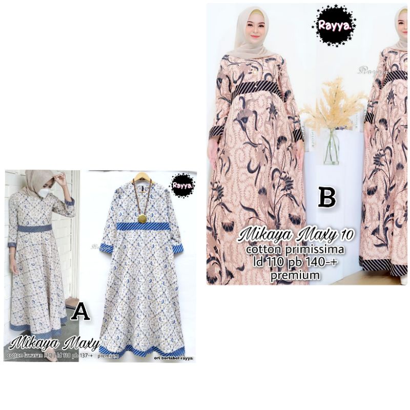 gamis batik mikaya maxy batik solo tuman