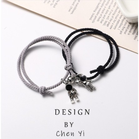 2Pcs Gelang Tali Karet Magnetik Desain Astronot Cinnamoroll Isi 1 Pasang Untuk Pria Dan Wanita-5