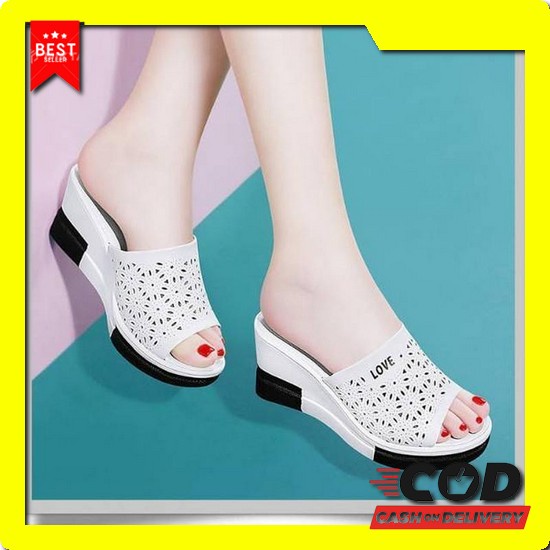 Wedges Wanita Dewasa Fashion Terlaris Modern Remaja Kondangan J6L5 Tin Us 74 Sandal Wedges Laser U