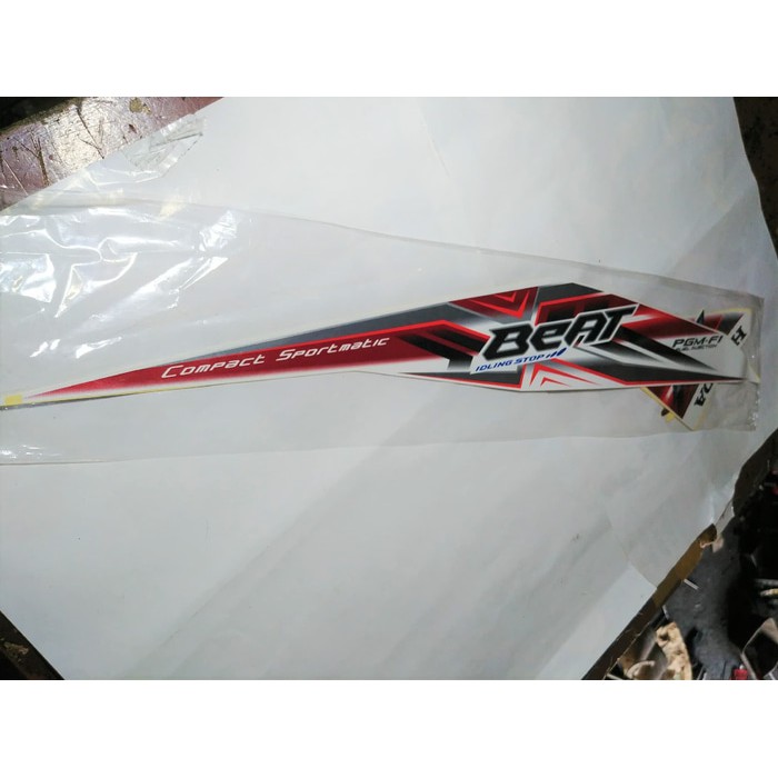 SALE -  Striping Lis Bodi &amp; Stiker Body Beat FI CBS ISS 2015 Putih Merah