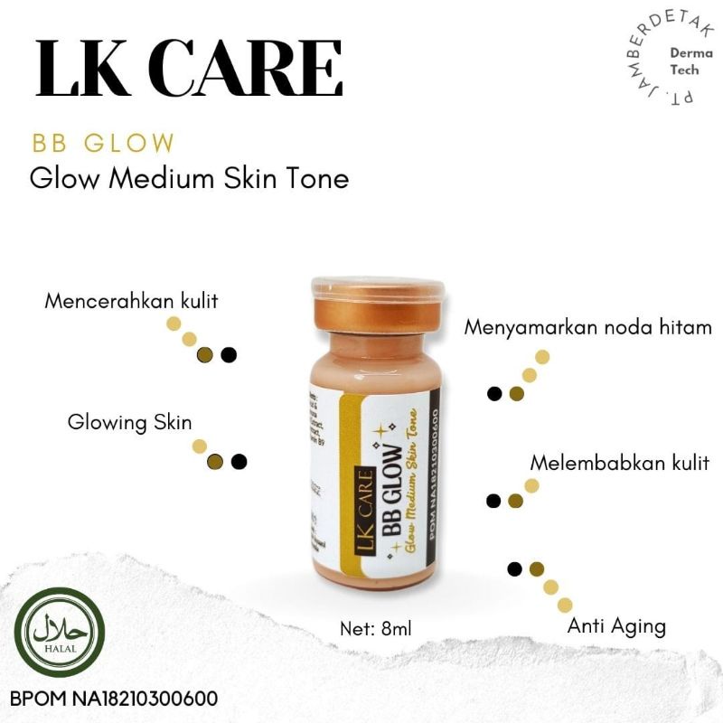 serum bb glow BPOM medium skin tone sulam bedak glowing merk LKCARE