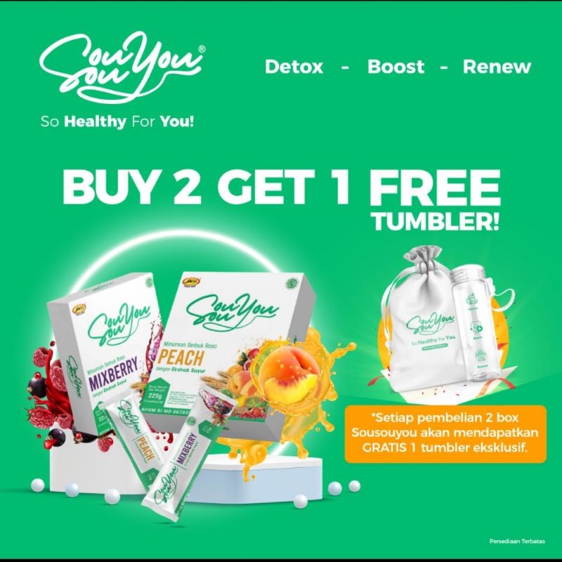 

jaco SouSouYou minuman fiber Berserat Tinggi untuk Detoxifikasi