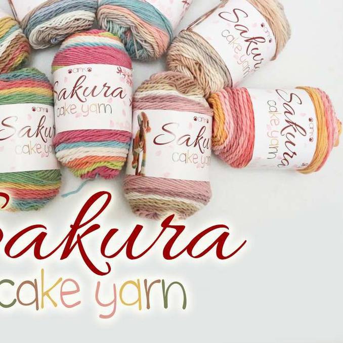 KATALOG - Benang Rajut Katun Susu Rainbow Sakura Cake Milk Cotton Yarn
