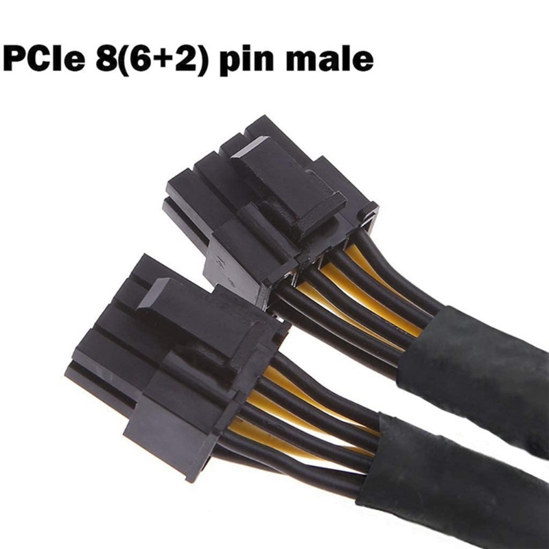 Adaptor Power btsg GPU PCI E 8pin Female to Dual 2x8pin (6+2) Male 7.87in