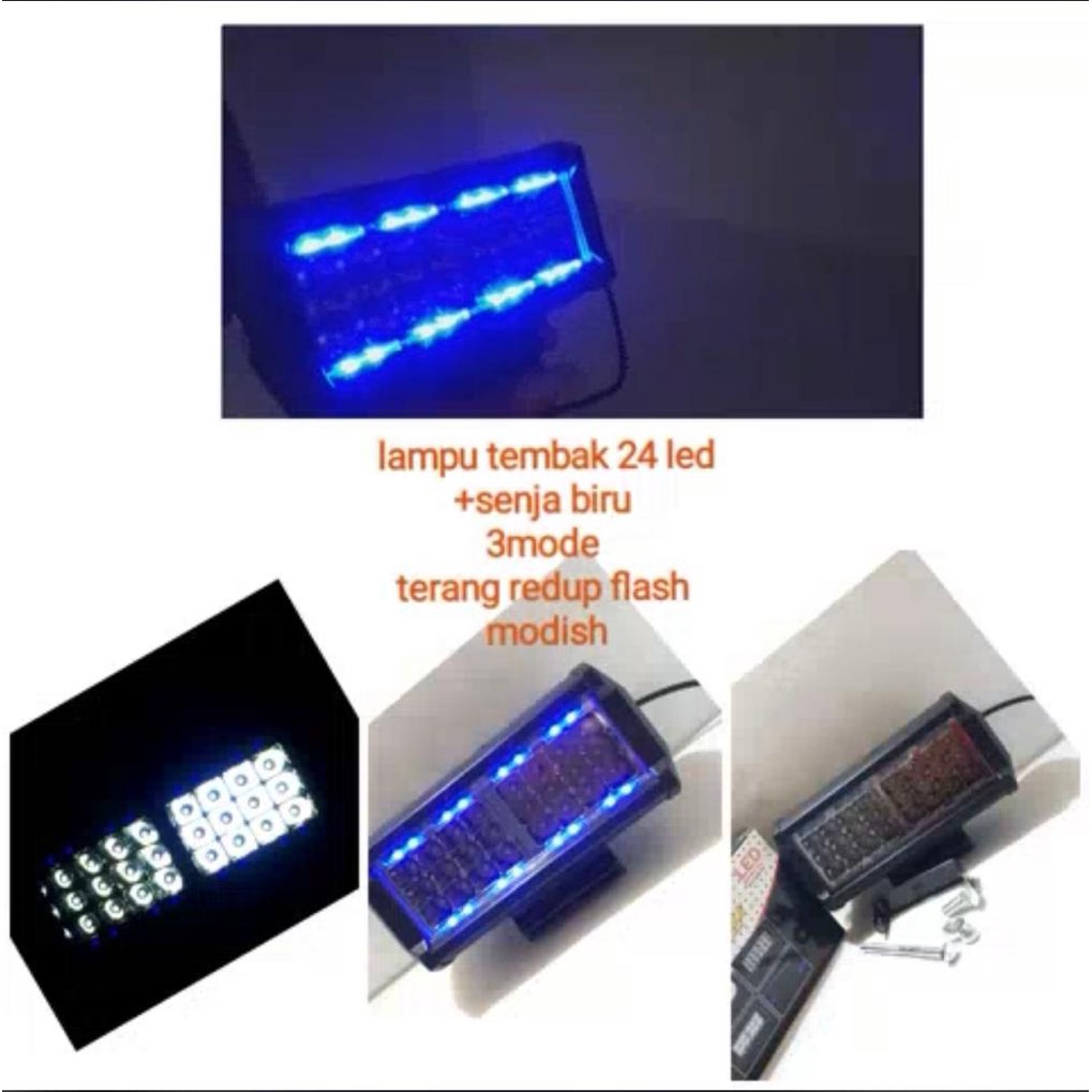 LAMPU TEMBAK  24 MATA LED UNIVERSAL