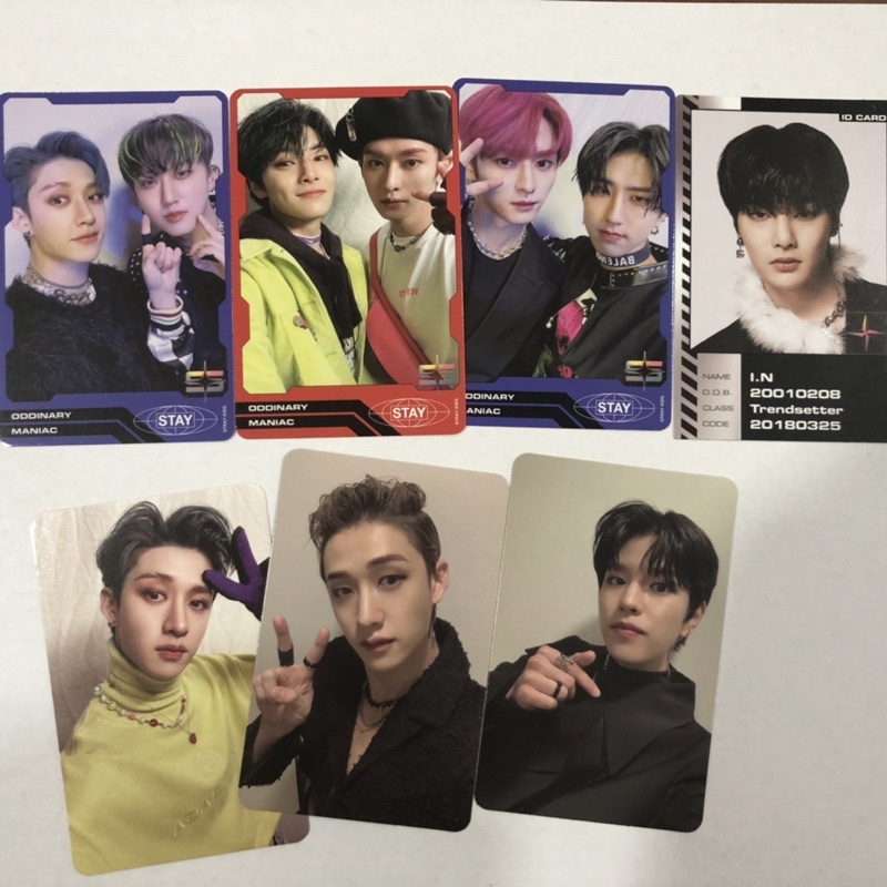 ODDINARY STRAY KIDS PHOTOCARD PC BANGCHAN IEN AYEN SEUNGMIN LEEKNOW HAN CHANGBIN