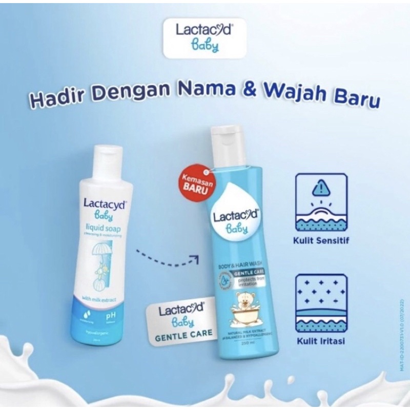 Lactacyd Baby Sabun Mandi Bayi 250ml - Menjaga Kulit dari Iritasi