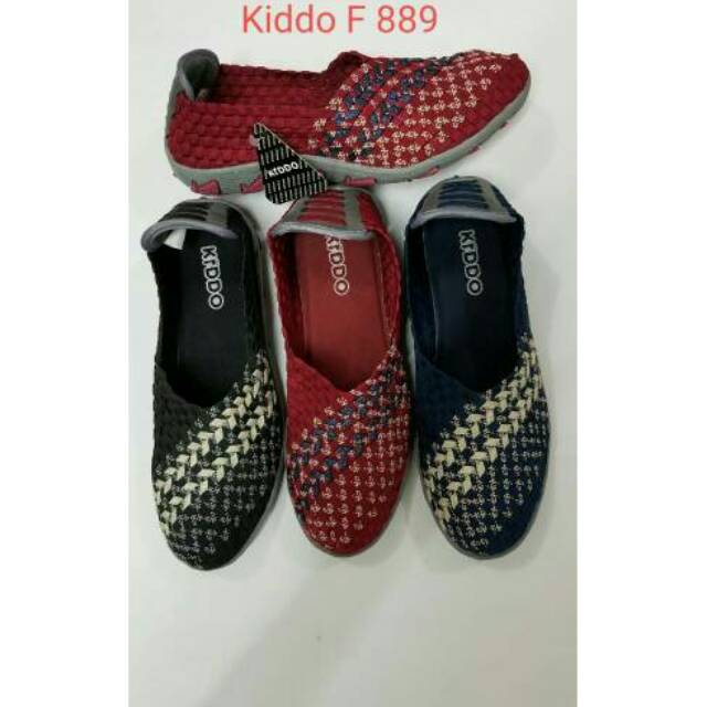 Sepatu Rajut KIDDO F889 Flat ORIGINAL