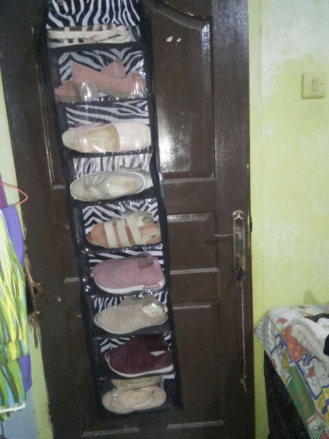 Rak Gantung 3in1 Karakter - Rak Tas - Rak Sepatu - Hanger Jilbab Resleting