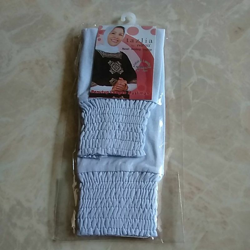 manset tangan kerut pendek /manset tangan original TAZLIA/manset SMOKE-Putih