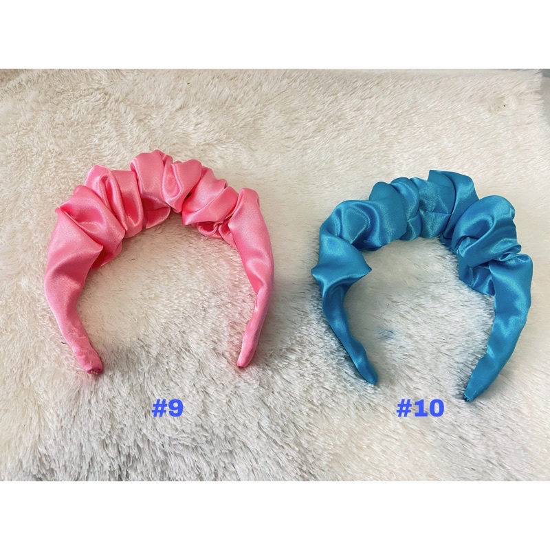 [TERMURAH] Bando scrunchie | Bando kerut bahan satin premium ukuran L