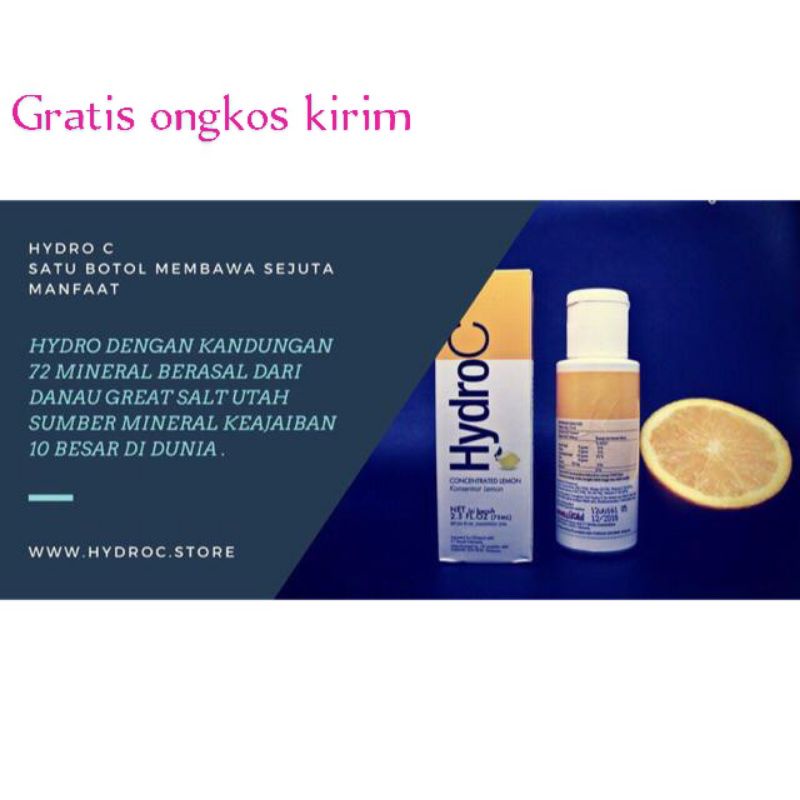 0HYDRO C,CMD Suplemen/vitamin imun tubuh/obat herbal/obat diabetes/obat kolesterol/obat asam urat/ob