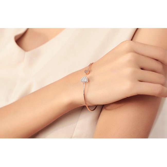 Gelang bangle golden love arrow model korea terbaru imut cantik lucu cocok untuk couple dan teman