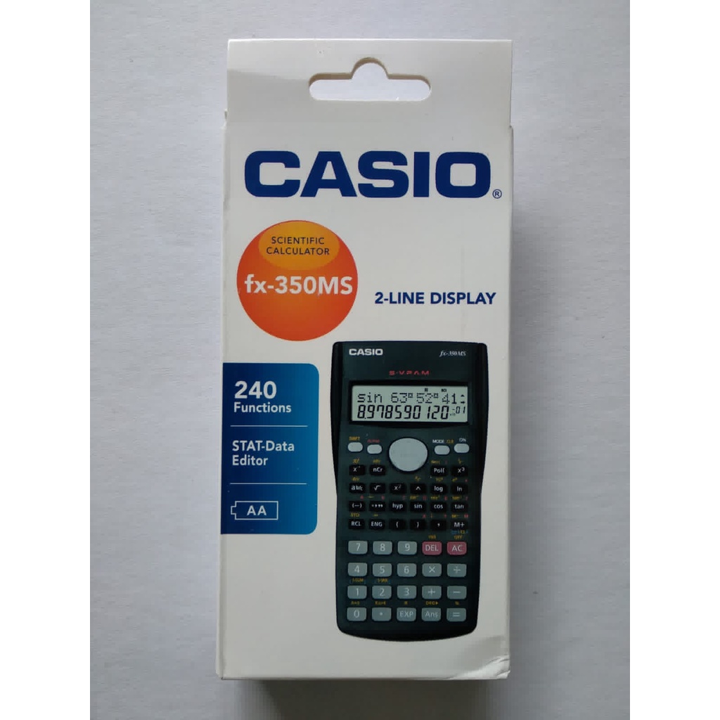 Kalkulator scientific Casio fx-350MS 2 line display / STAT - Data Editor