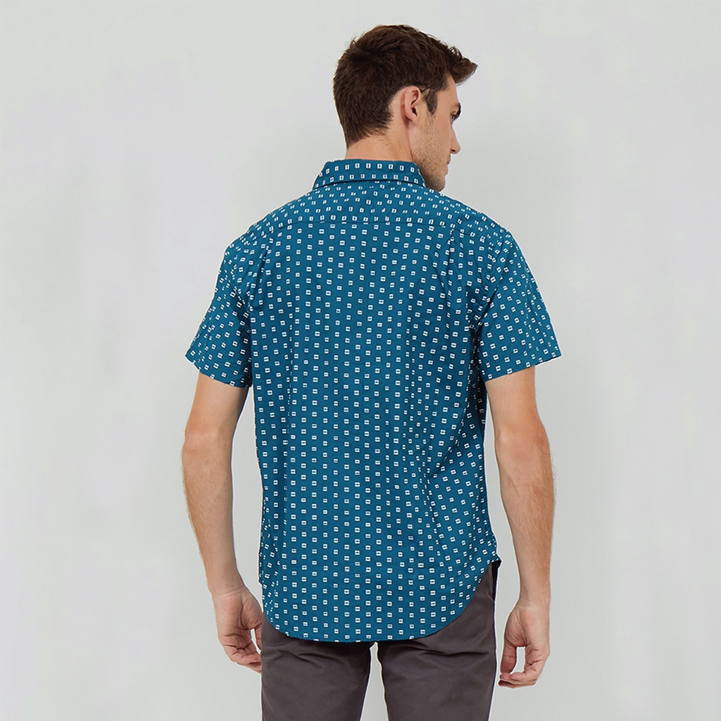 JOY SHADE Kemeja Pria Tangan Pendek Biru Kotak by Aeropostale