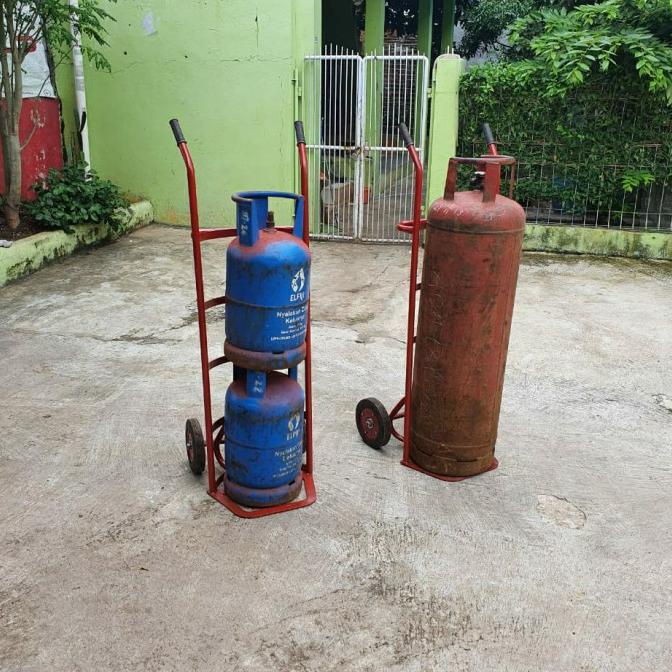 Jual Troli Angkut Tabung Gas Kg Lori Angkut Barang Trolley Lorry Kuat Shopee Indonesia