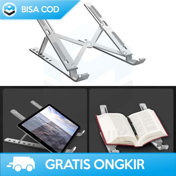 STAND LAPTOP FOLDING ADJUSTABLE BRACKET ALUMUNIUM ALLOY BY NUOXI N3