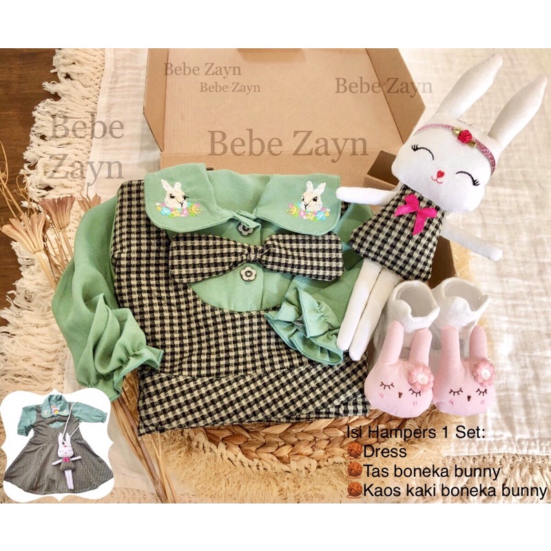 {BEBE ZAYN} Hampers baby/ hampers bayi/ baby gift/ kado bayi/ baby newborn/ Baby Girl/ Flowery Dress Set-Gypsy Rabbit Tosca