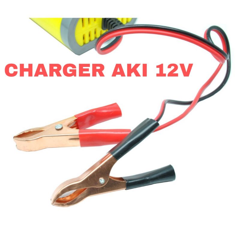 CHARGER AKI MOTOR MOBIL Cas ACCU 12V 2A Smart Charger aki kering / Basah