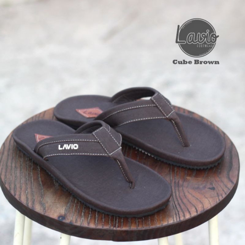 Lavio Cube Sandal Jepit Pria Kekinian Terlaris