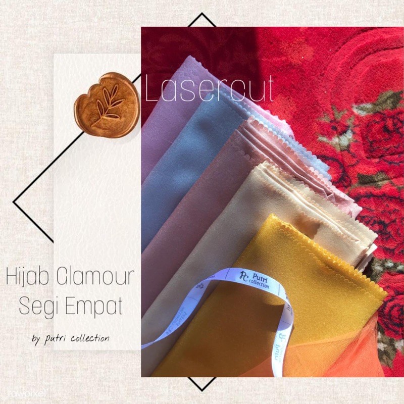 Hijab glamour segi empat