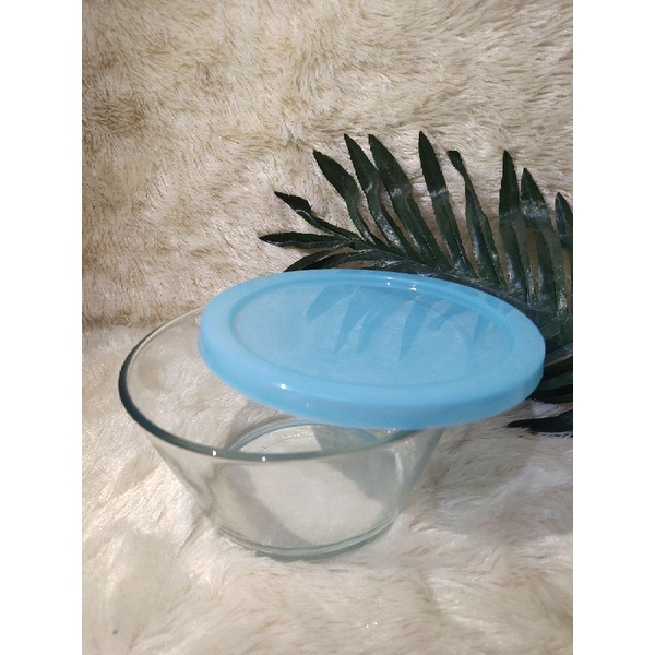 MANGKOK OVAL KACA TUTUP PLASTIK