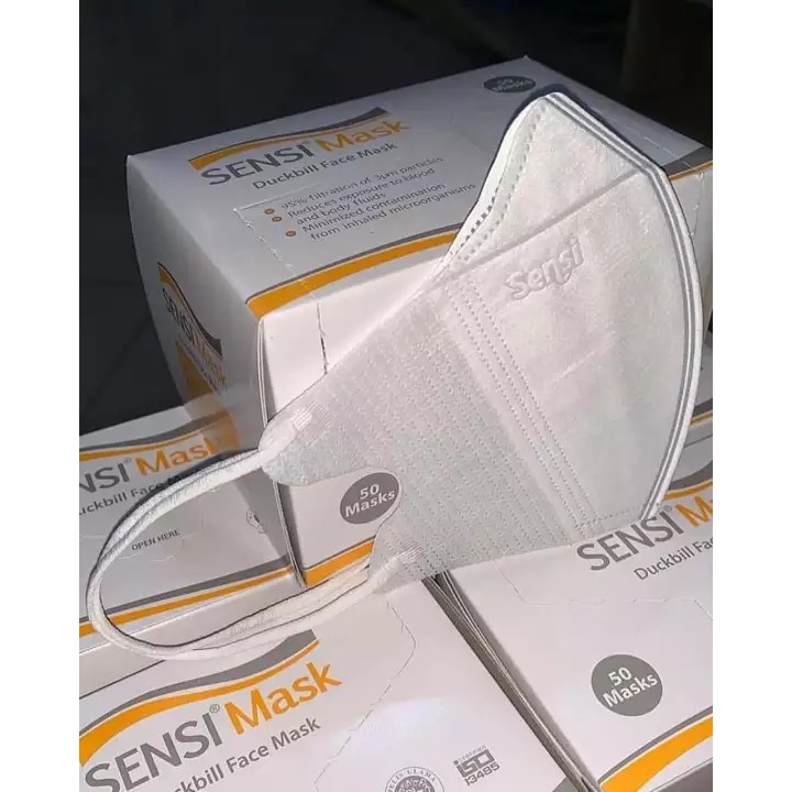 Sensi Mask / Sensi Duckbill Masker Duckbill 3 ply Isi 50 pcs - Masker Medis 3 Ply