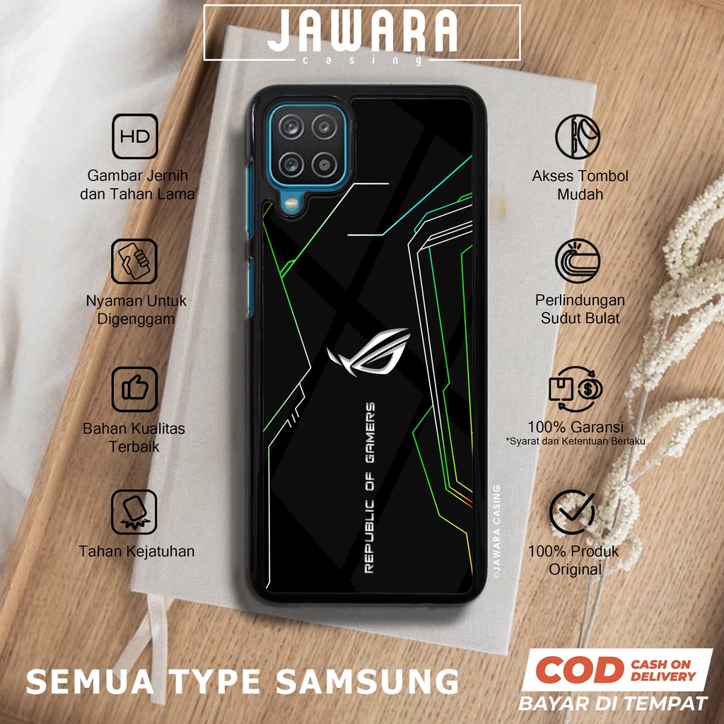 Case Samsung A12 Casing Samsung A12 Jawara Casing [ROG1] Case Glossy Case Aesthetic Custom Case Anim