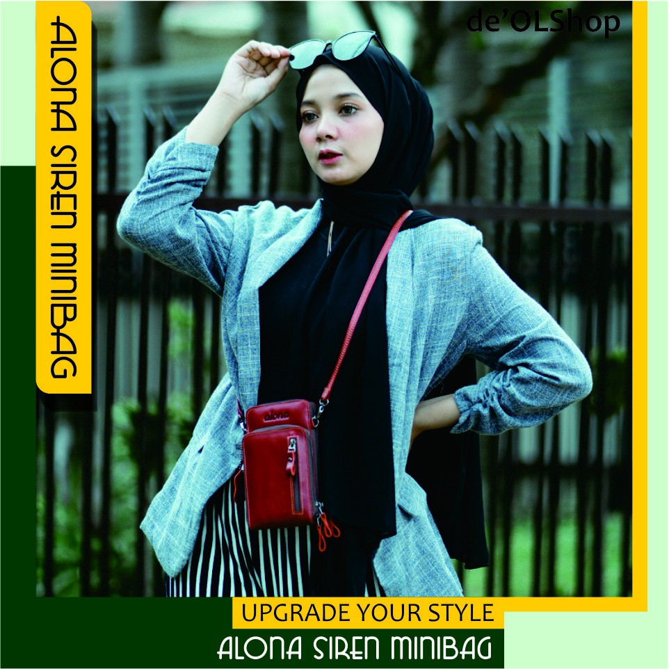 TAS SELEMPANG KULIT WANITA ORIGINAL ALONA SIREN MINIBAG 100% KULIT SAPI ASLI PREMIUM QUALITY