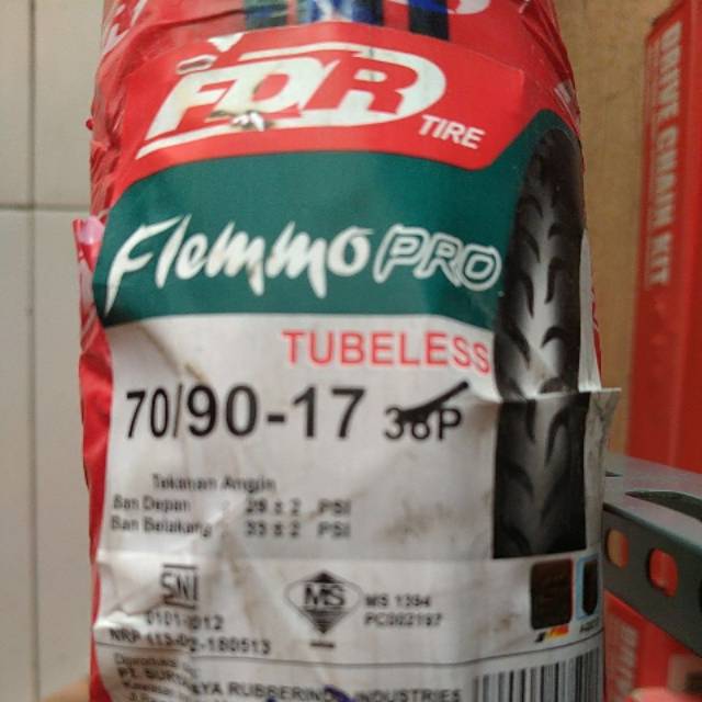 Ban Luar Tubeless 70/90-17 FDR